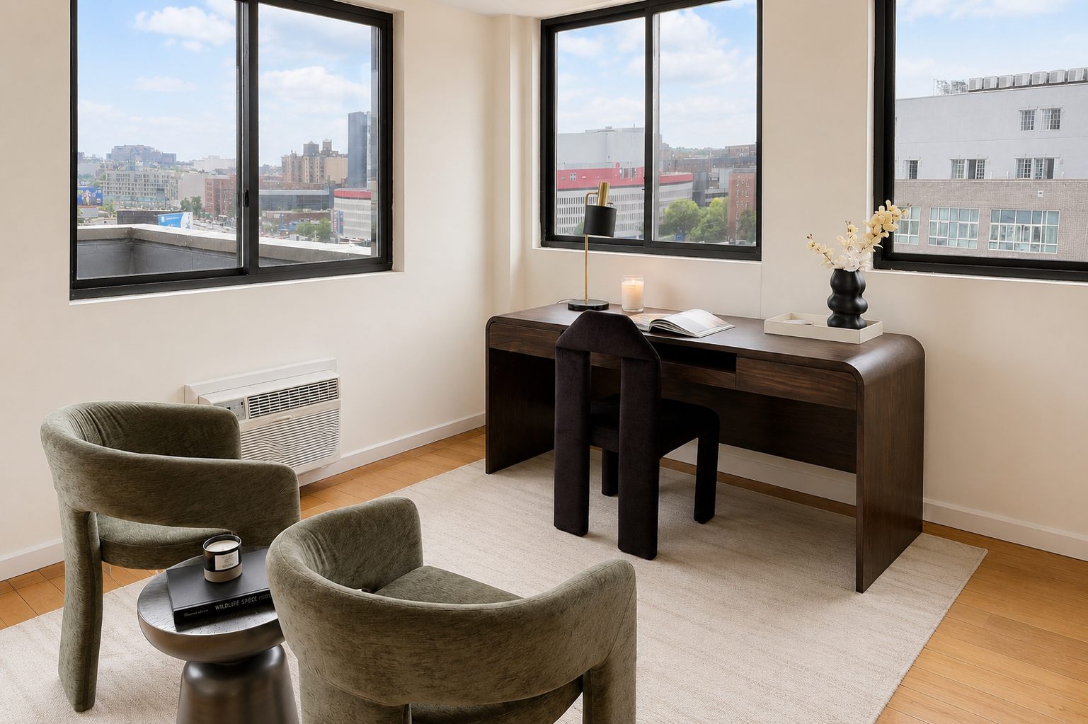 Study with city views